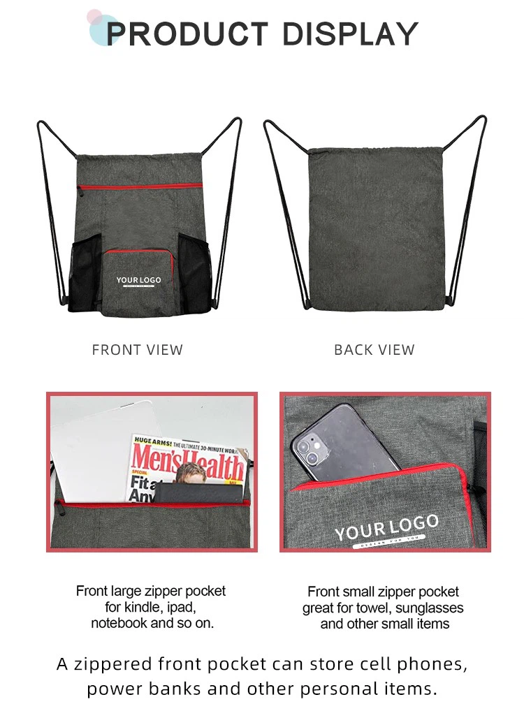 drawstring sports backpack